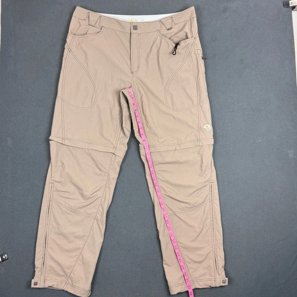 Mountain Hardwear Mens Size XL Nylon Convertible Hiking Outdoor Pants Beige - Picture 9 of 15